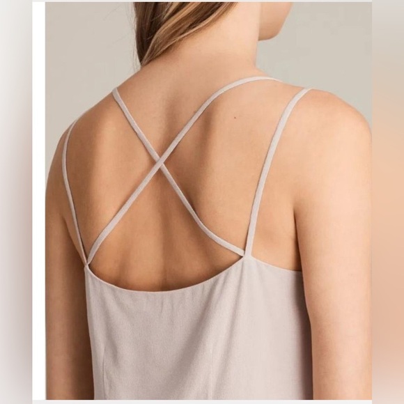 ALLSAINTS Karin Mini Slip Dress Size 0, cream-retail $189. Like new - Picture 4 of 9